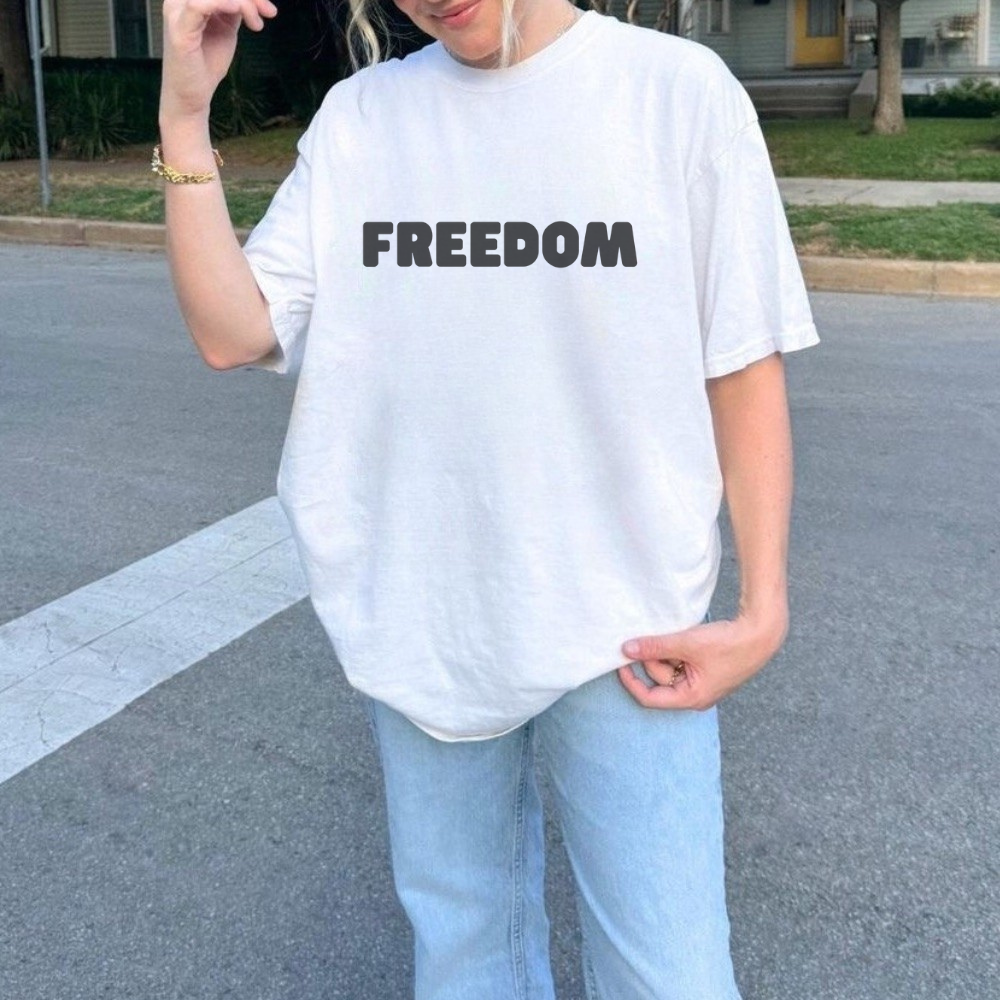 Freedom T-Shirt | Minimalist Graphic Tee | Unisex Casual Shirt