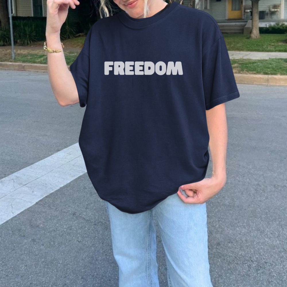Freedom T-Shirt | Minimalist Graphic Tee | Unisex Casual Shirt