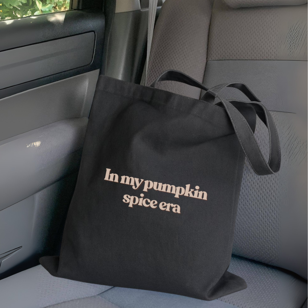 In My Pumpkin Spice Era Tote Bag | Fall Aesthetic Tote | Cute Autumn Reusable Bag | Pumpkin Spice Lover Tote