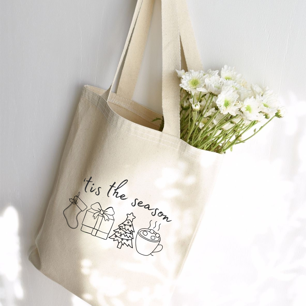 Tis the Season Christmas Tote Bag – Festive Holiday Shopper Bag