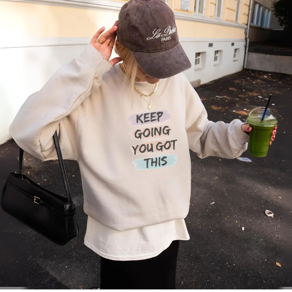 You Got This Sweatshirt | Motivational Quote Pullover | Cozy Inspirational Sweatshirt | Gift for Her | Positive Vibes Hoodie Alternative